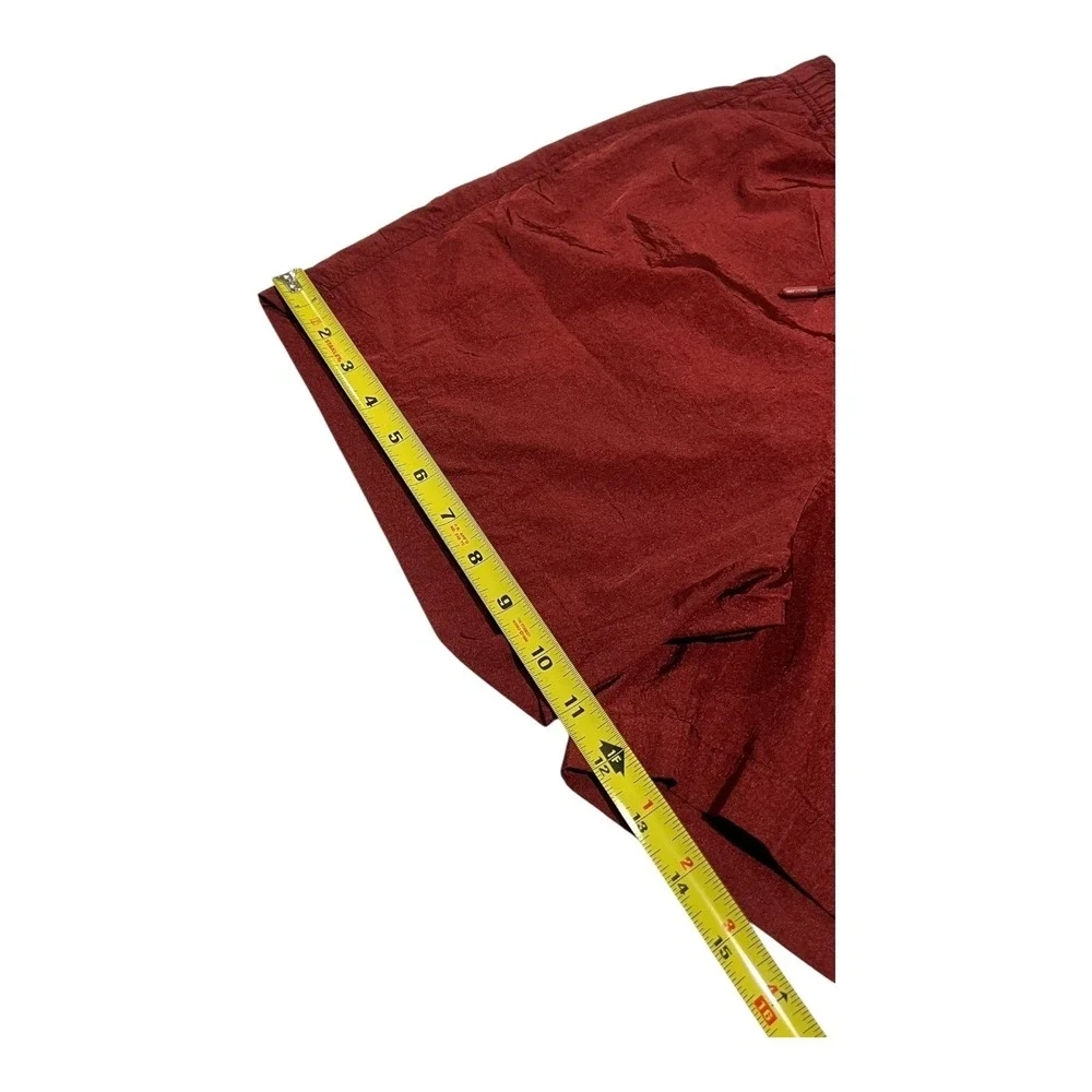 Onia Men's‎ Medium Burgundy Swim Trunks Lined Elastic Waist Drawstring